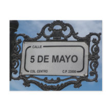 Cinco de Mayo | Street Sign | La Paz Mexico