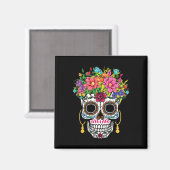 Cinco De Mayo Sugar Skull Dia De Los Muertos Day O Magnet (Vorderseite/Rückseite)