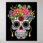 Cinco De Mayo Sugar Skull Dia De Los Muertos Day O Poster (Vorne)