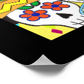 Cinco de Mayo Sugar Skull Print Poster (Ecke)