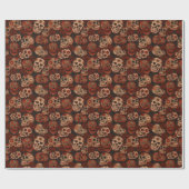 Cinco de Mayo Sugar Skulls Rose Geschenkpapier (Flach)