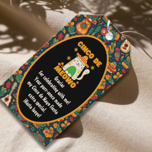 Cinco De Mayo - Süße Katze Danke Geschenkanhänger