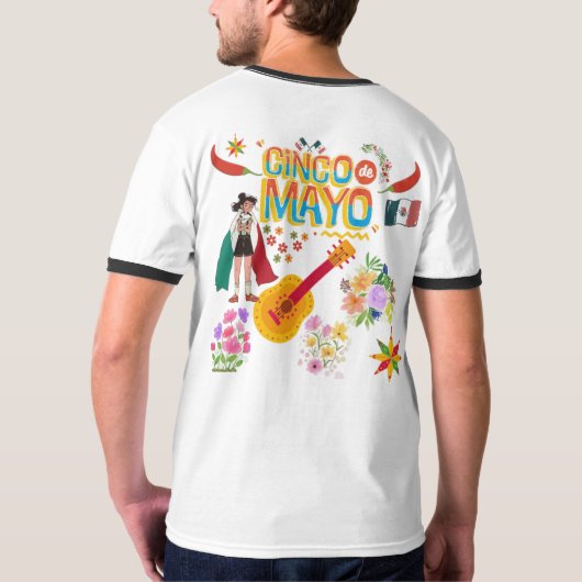 Cinco De Mayo T-Shirt (Schwarz voll)