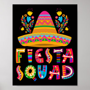 Cinco De Mayo T-Shirt für Gruppen-Fiesta-Truppe Ci Poster