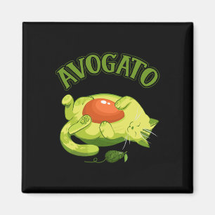 Cinco De Mayo T-Shirt Lustig Meow Avogato Katze Av Magnet