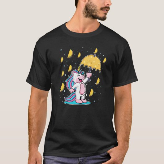 Cinco De Mayo T-Shirt Raining Tacos Unicorn (Vorderseite)