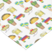 Cinco de Mayo Taco Cactus Pinata Maracas Mexican Tischdecke (Schrägansicht)