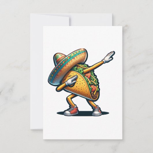 Cinco de Mayo Taco Dankeskarte (Vorderseite)