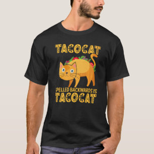 Cinco De Mayo Taco Katze Rückwärts Geschrieben Mex T-Shirt