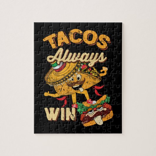 Cinco De Mayo Taco-LiebhaberVintager Tacos Puzzle (Vertikal)