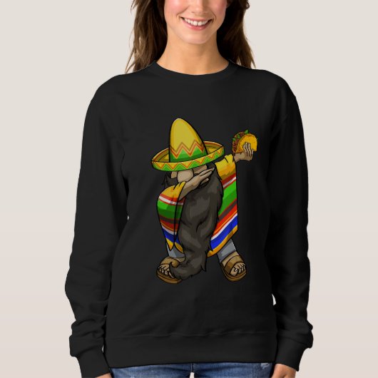 Cinco De Mayo Taco   Mexican Celebration Men Sweatshirt (Vorderseite)