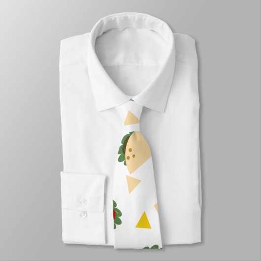 Cinco De Mayo Taco Modernes Konfetti Muster Krawatte (Gebunden)