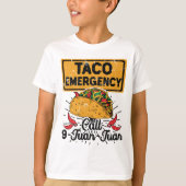 Cinco De Mayo Taco Notruf 9 Juan Juan T-Shirt (Vorderseite)