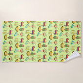 Cinco de Mayo Taco Piñata Margarita Cactus Maracas Strandtuch (Vorderseite)