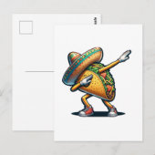 Cinco de Mayo Taco Postkarte (Vorne/Hinten)