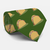 Cinco De Mayo Taco Sideways Yummy Pattern Krawatte (Gerollt)