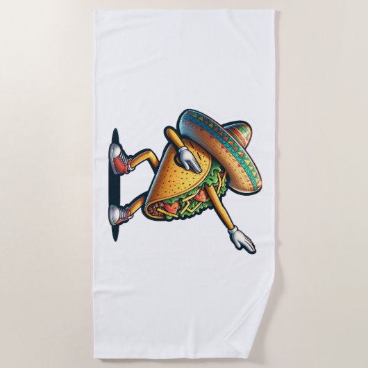 Cinco de Mayo Taco Strandtuch (Vorderseite)