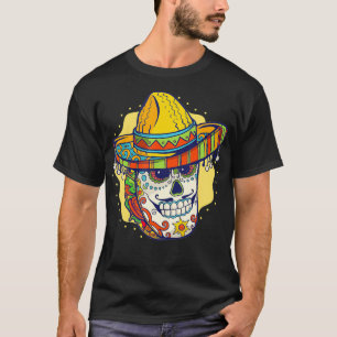 Cinco De Mayo Taco Zucker Skull Meican Fiesta Part T-Shirt