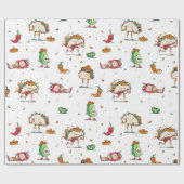 cinco de mayo tacos kawaii geschenkpapier (Flach)