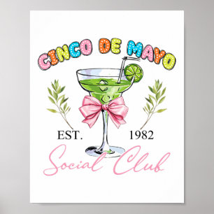 Cinco De Mayo Tequila Coquette Social Club Poster