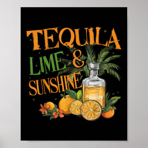 Cinco de Mayo Tequila Limoner und sonniger Alkohol Poster