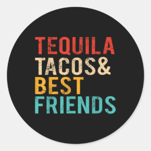 Cinco De Mayo Tequila Tacos Runder Aufkleber