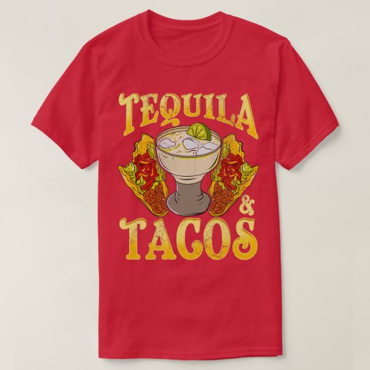 Cinco de Mayo Tequila und Tacos Mexiko T-Shirt (Design vorne)