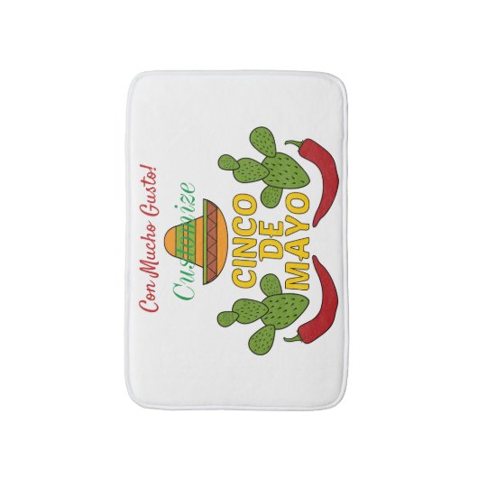 Cinco de Mayo Thunder_Cove Badematte (Vorderseite Vertikal)