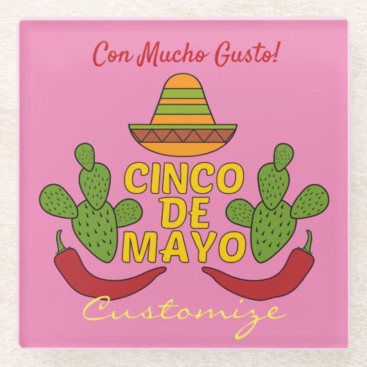 Cinco de Mayo Thunder_Cove Glasuntersetzer (Vorderseite)