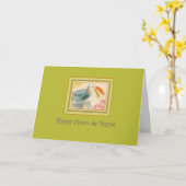Cinco de Mayo Toucan auf Green Karte (Gelbe Blume)