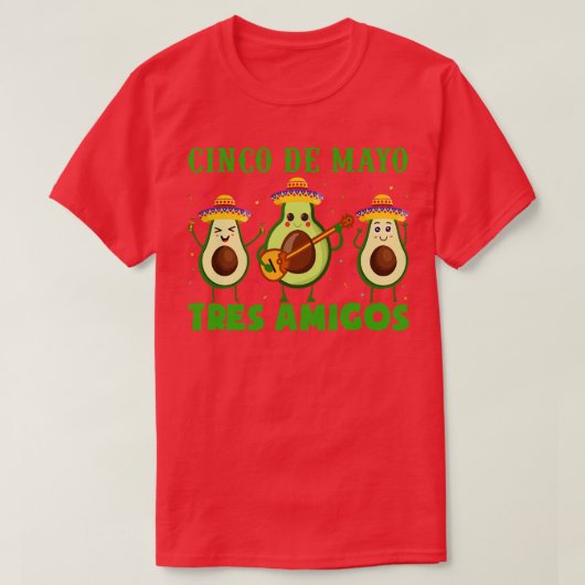 Cinco De Mayo Tres Amigos T-Shirt (Design vorne)