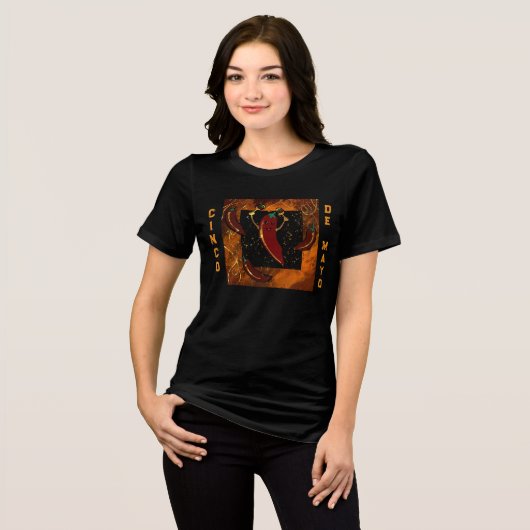 Cinco de Mayo Tri-Blend Shirt (Vorderseite voll)