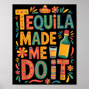Cinco de Mayo Trinken lustige Party Alkohol  Poster