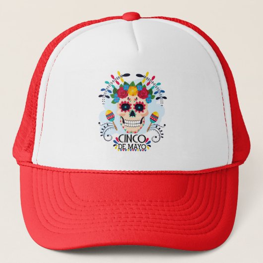 Cinco De Mayo Trucker Hat Truckerkappe (Vorderseite)