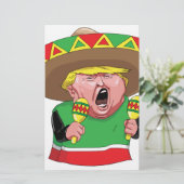 Cinco de Mayo trump Briefpapier (Stehend Vorderseite)