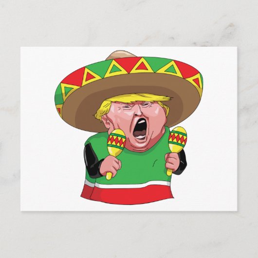 Cinco de Mayo trump Postkarte (Vorderseite)