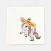 Cinco de Mayo Unicorn Pegasus Serviette (Vorderseite)