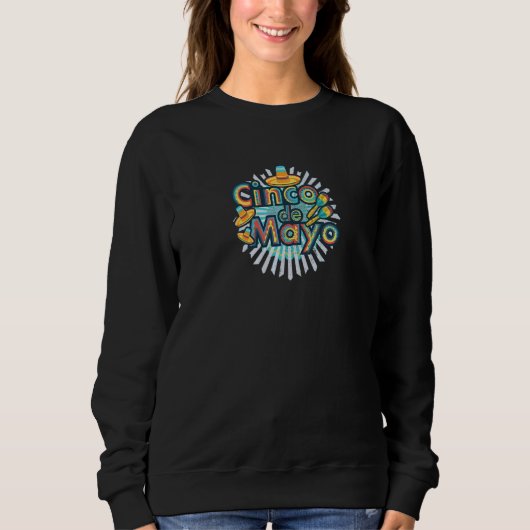 Cinco De Mayo Vintag mexikanisch 1 Sweatshirt (Vorderseite)