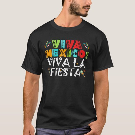 Cinco De Mayo Viva Mexico Viva La Fiesta Fiesta 5 T-Shirt (Vorderseite)