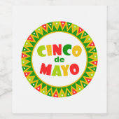 Cinco de Mayo Weinetikett (Einzelnes Label)