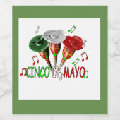 Cinco de Mayo Weinetikett (Einzelnes Label)