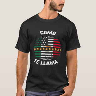 Cinco De Mayo Wie Heißt Du USA Mexiko-Flagge Taco T-Shirt