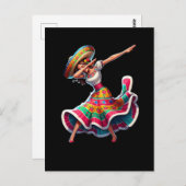 Cinco de Mayo Woman Postkarte (Vorne/Hinten)