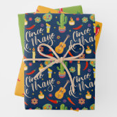 Cinco de Mayo Wrapping Paper Set 3 Geschenkpapier Set (Beispiel)