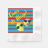 Cinco de Mayo Zitronen-Limonen-Papier-Serviette Serviette (Vorderseite)
