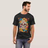 Cinco de Mayo Zuckerschädel T-Shirt (Vorne ganz)