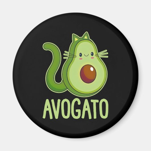 Cinco De Meow Avogato Cat Avocado Magnet (Vorne)
