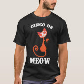 Cinco De Meow Cat Lover Cinco De Mayo T-Shirt (Vorderseite)