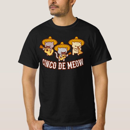 Cinco de Meow Cat T - Shirt (Vorderseite)