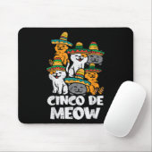 Cinco De Meow Cats Kitten Niedlich Cinco De Mayo W Mousepad (Mit Mouse)